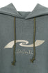 WASHED EMBROIDERY LOGO HOODIE -DARK GREEN- *Last1
